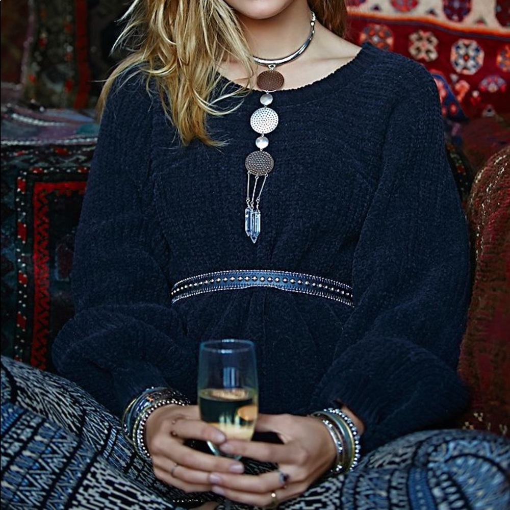 Free People Don’t Let Me Go Sweater Pullover - Picture 3 of 11